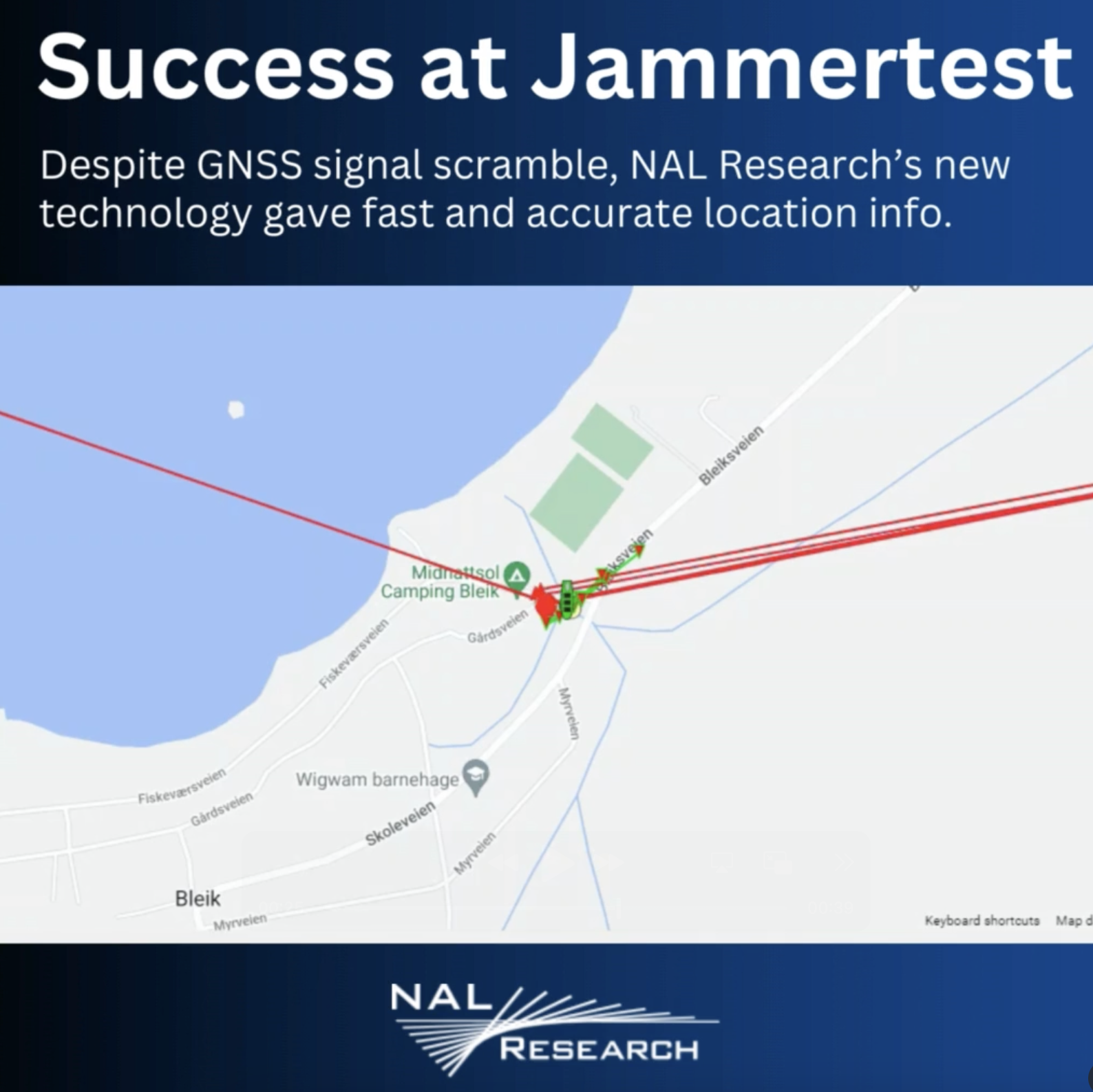 NAL's APNT solution provides accurate PNT data during GNSS spoofing attack